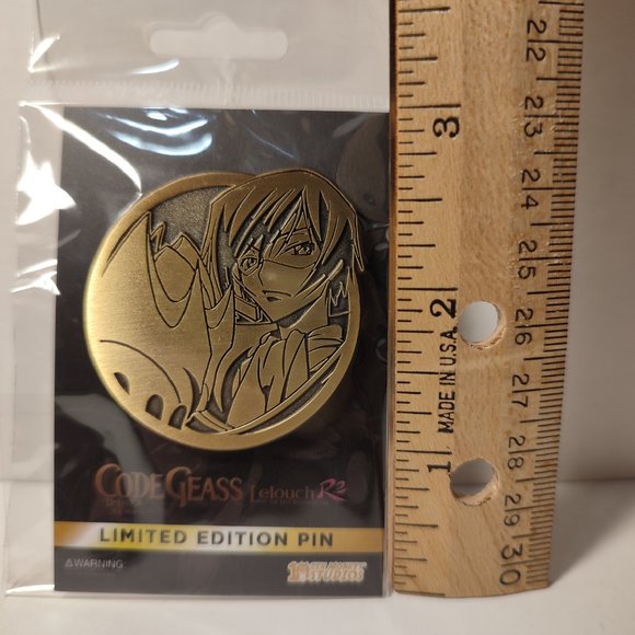 Code Geass Zero Lelouch Lamperouge Limited Edition Collectible Pin - Picture 3 of 4